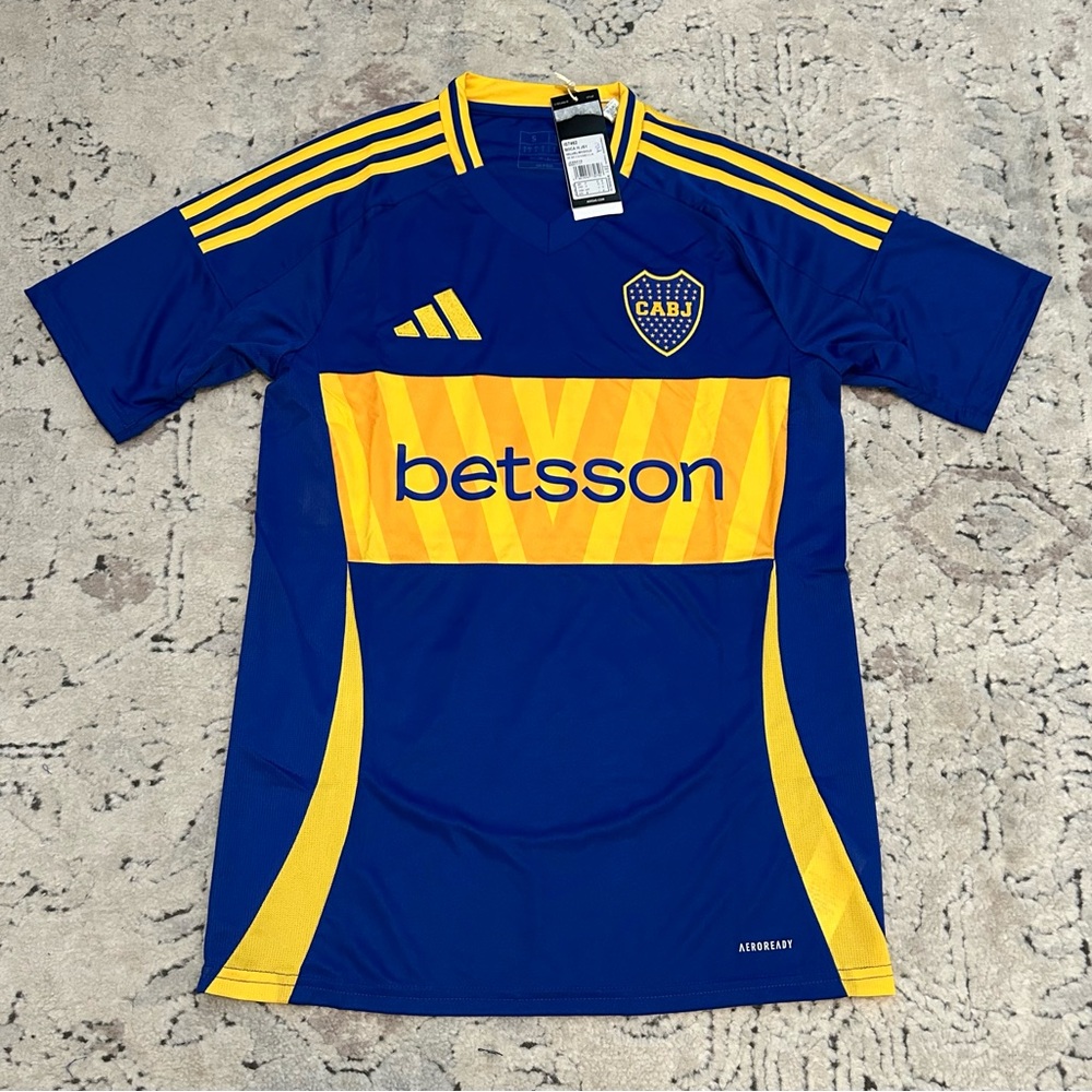 Adidas Authentic Boca Juniors Home Soccer Jersey 24/25 IS7462 CABJ Men’s Sz: S